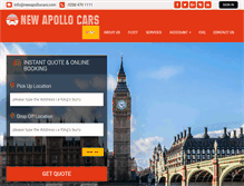 Tablet Screenshot of newapollocars.com